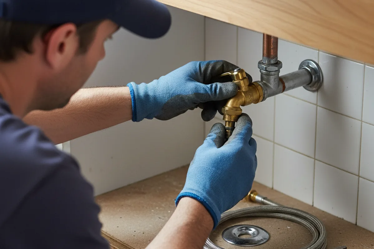 Shutoff valve and fitting work during Repiping in Adah
